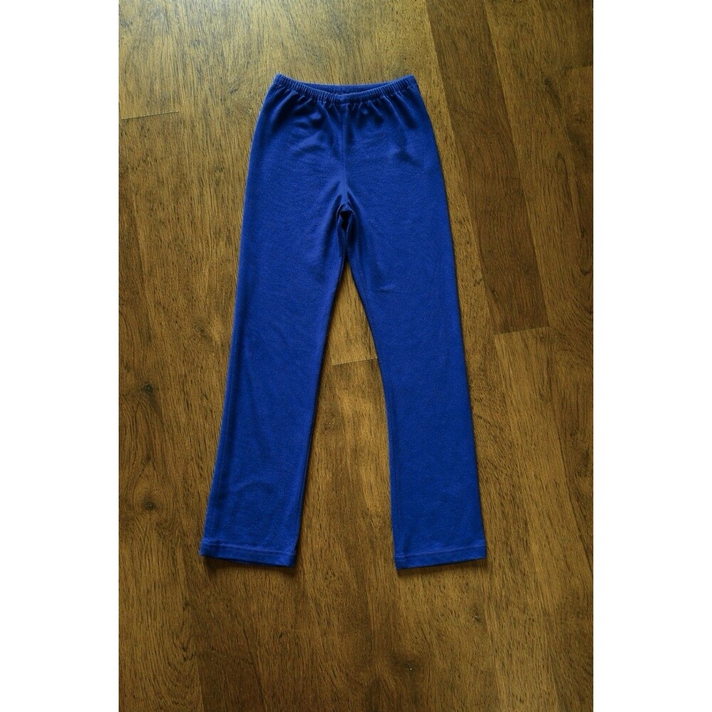 Chico’s Travelers Pants Sz 0 Womens 4/6 Royal Blue Pull On Straight Leg